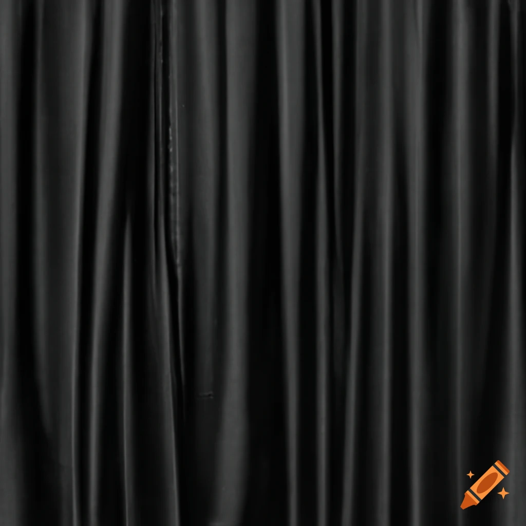 black curtain in a dark jazz club