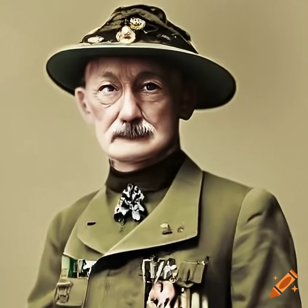 Portrait of baden powell on Craiyon