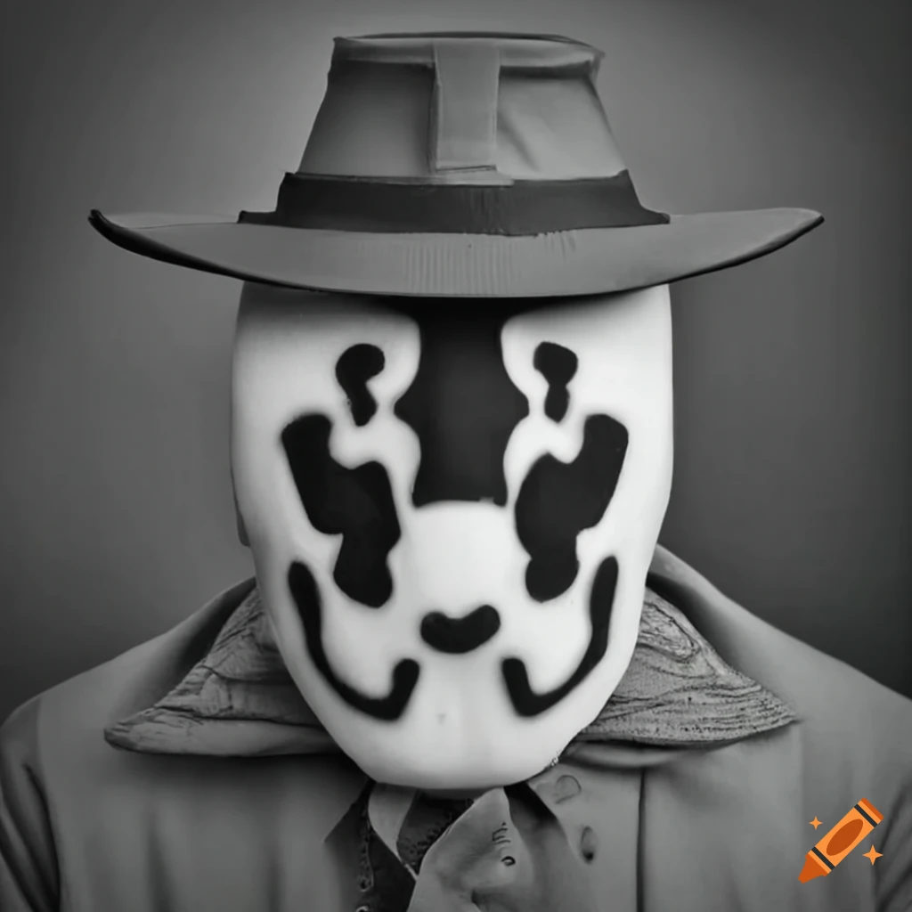 Rorschach mask from watchmen on Craiyon