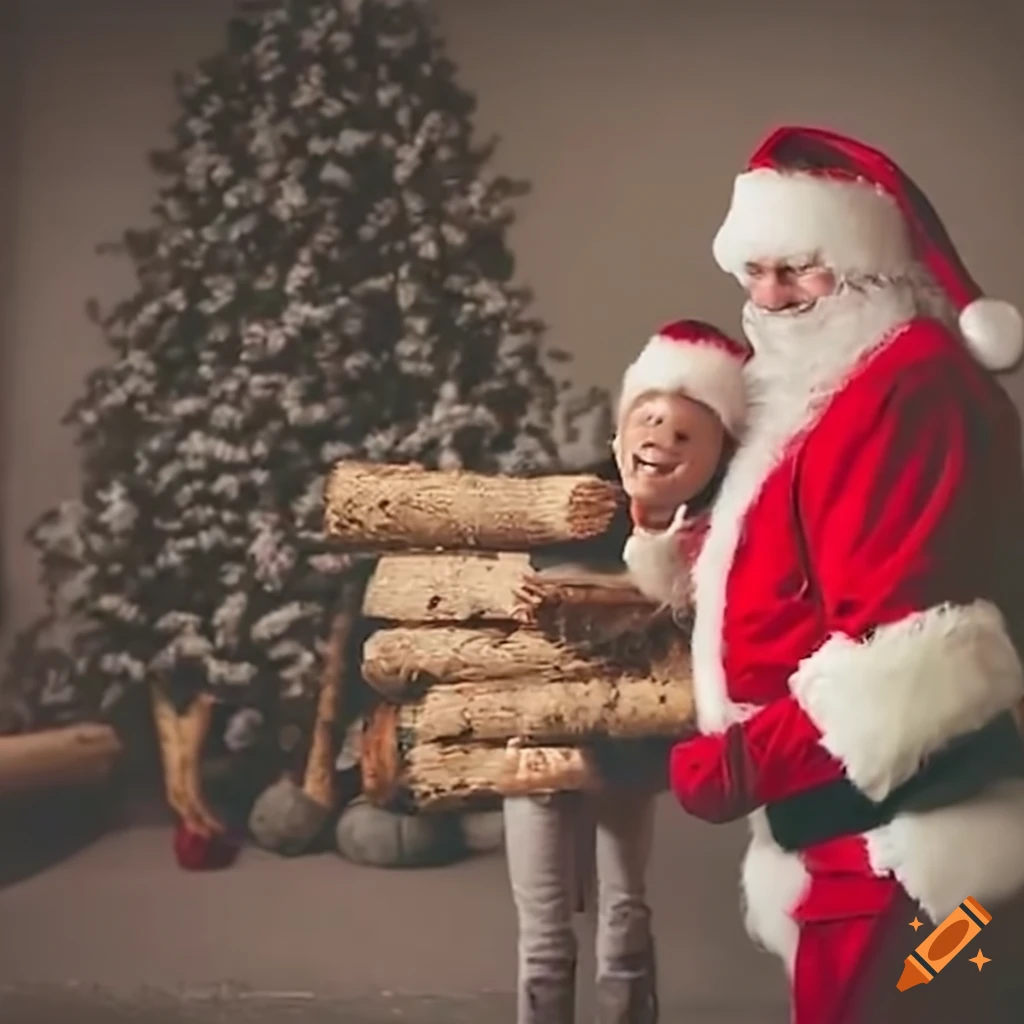 Santa Claus Distributing Gifts To Grown up Kids On Craiyon