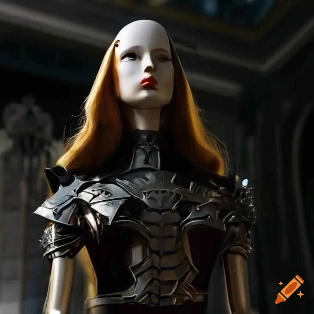 Photo realistic Female Warrior Mannequin In A Palace