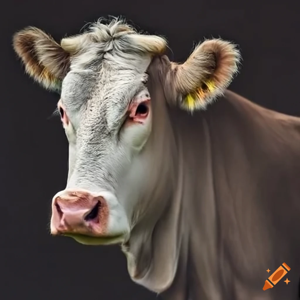 cow standing in a grassy field