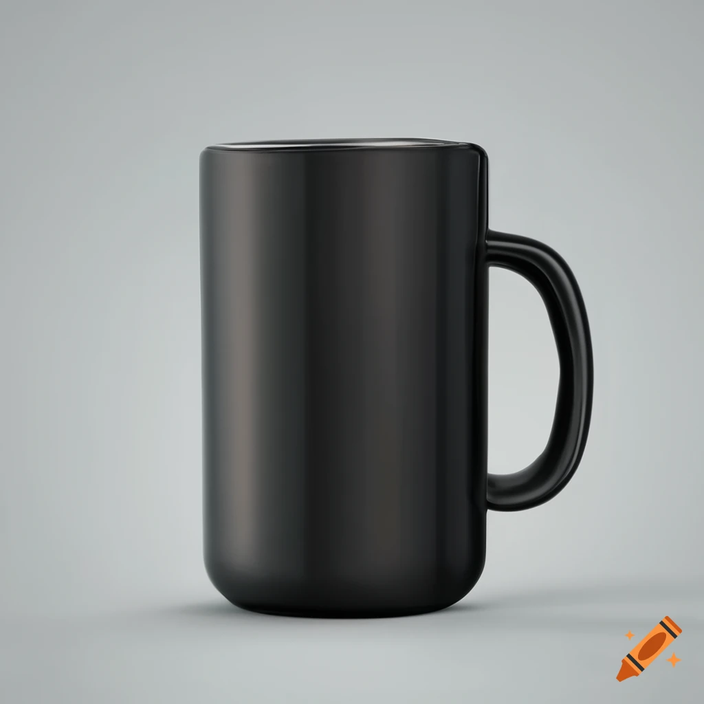 black stainless steel mug with lid