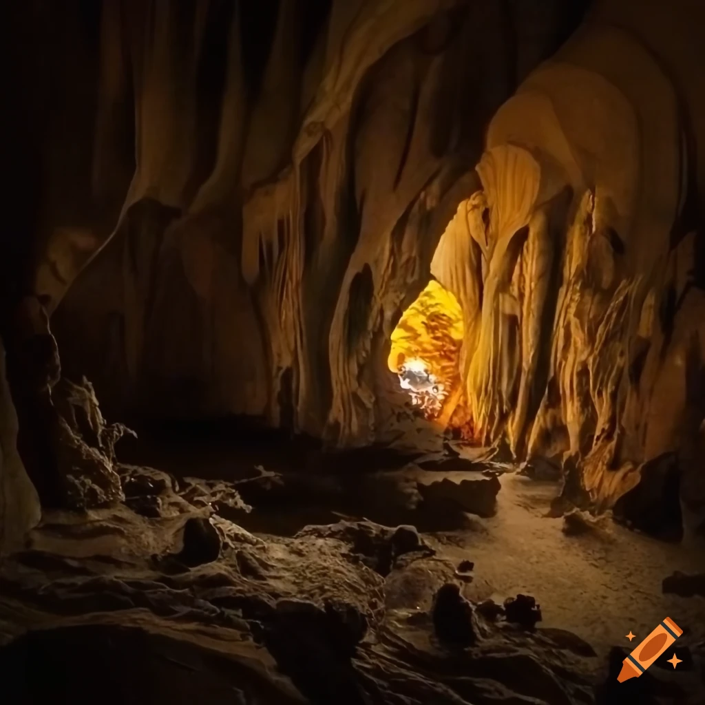 illumination in a cave