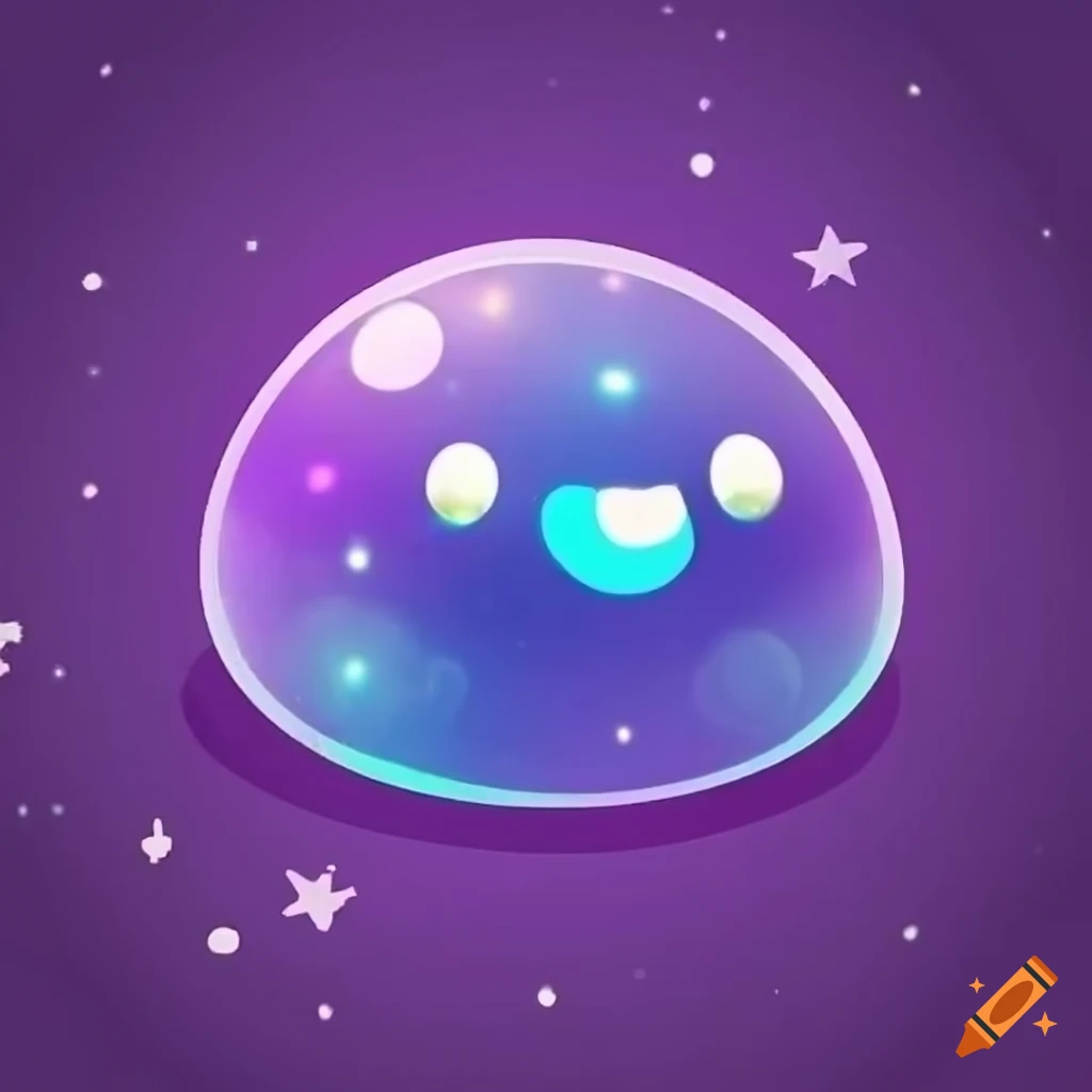 cute-purple-slime-logo-in-space