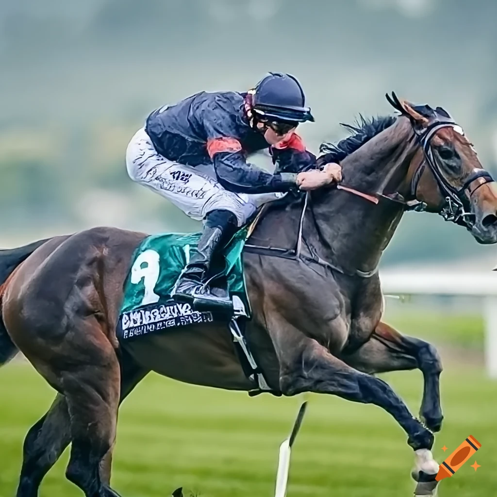 Detailed horse racing photo at paris longchamp derby on Craiyon