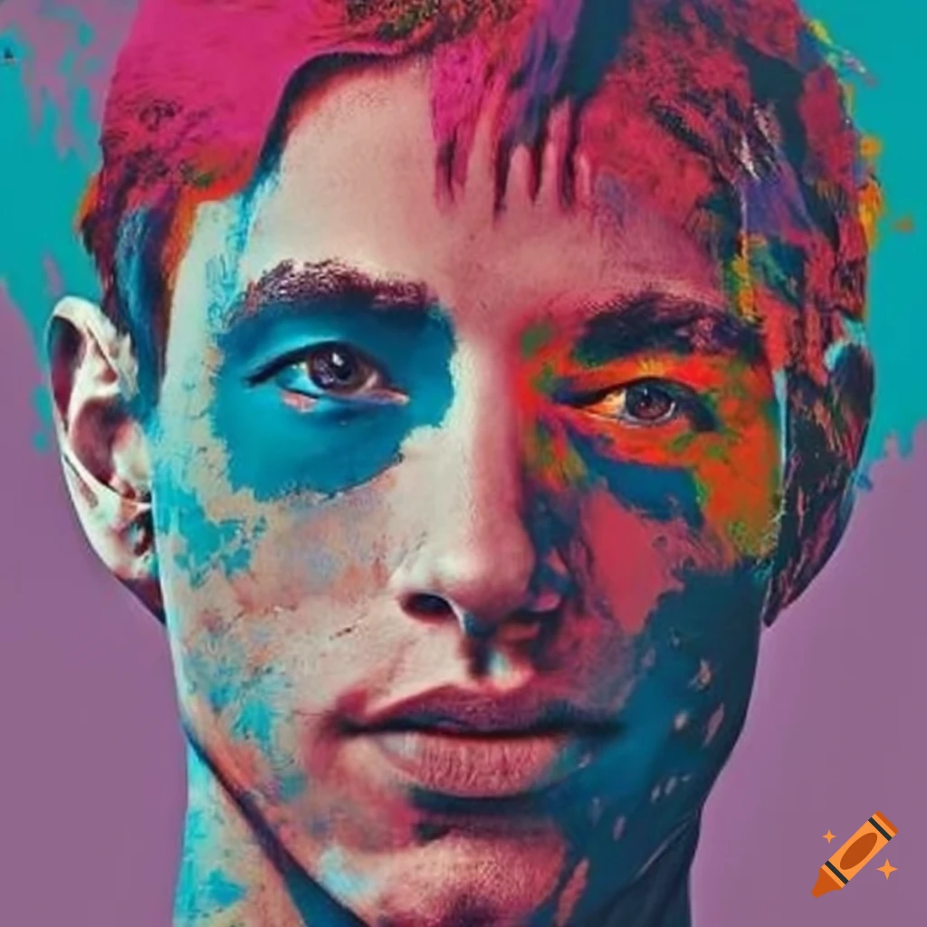 Pop Art Men s Faces In Warhol Style