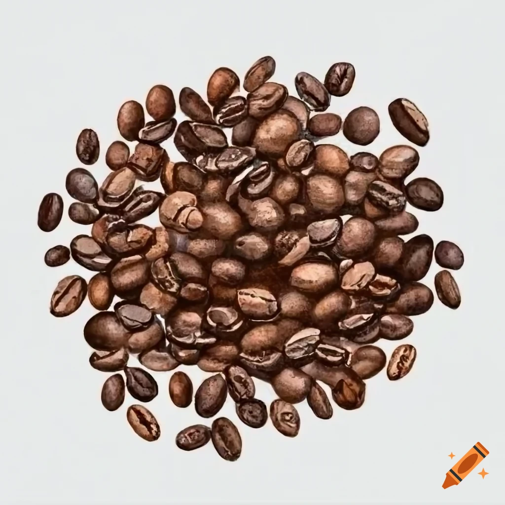 Hand Drawn of Coffee Beans in A Sack Drawing by Iam Nee - Pixels