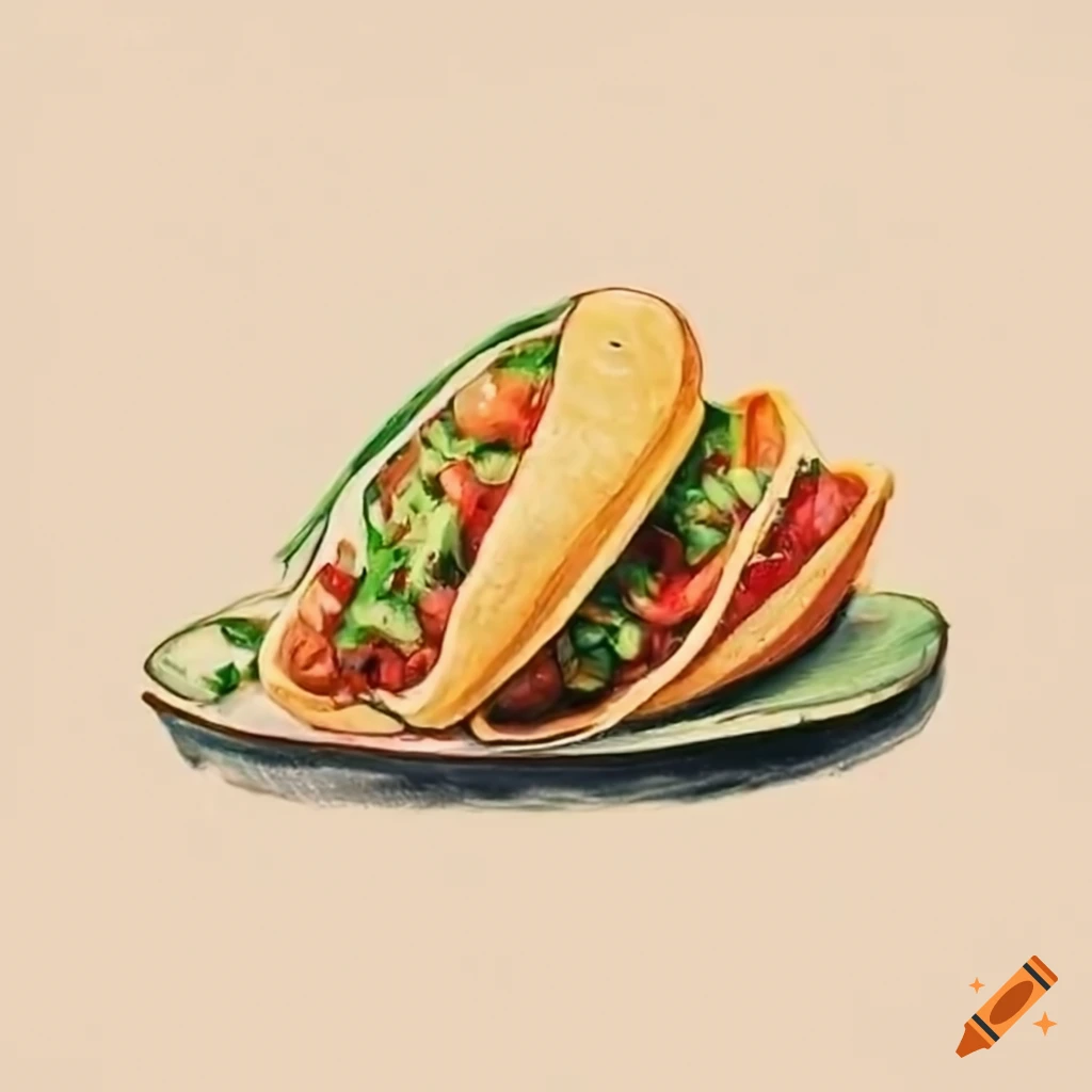 Delicious tacos on a plate