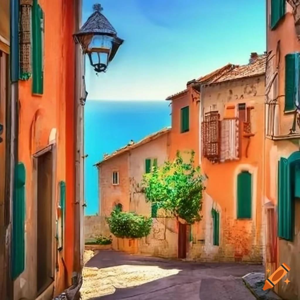 Scenic View Of A Mediterranean Village