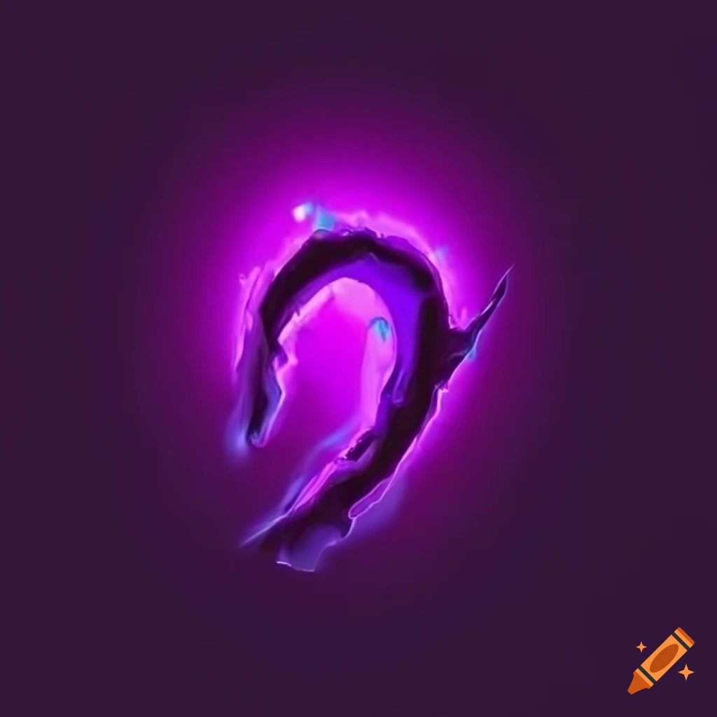 Logo with a bold, dark purple m