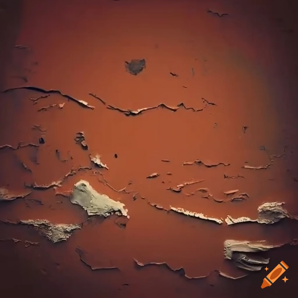 Room with peeling paint on the walls on Craiyon