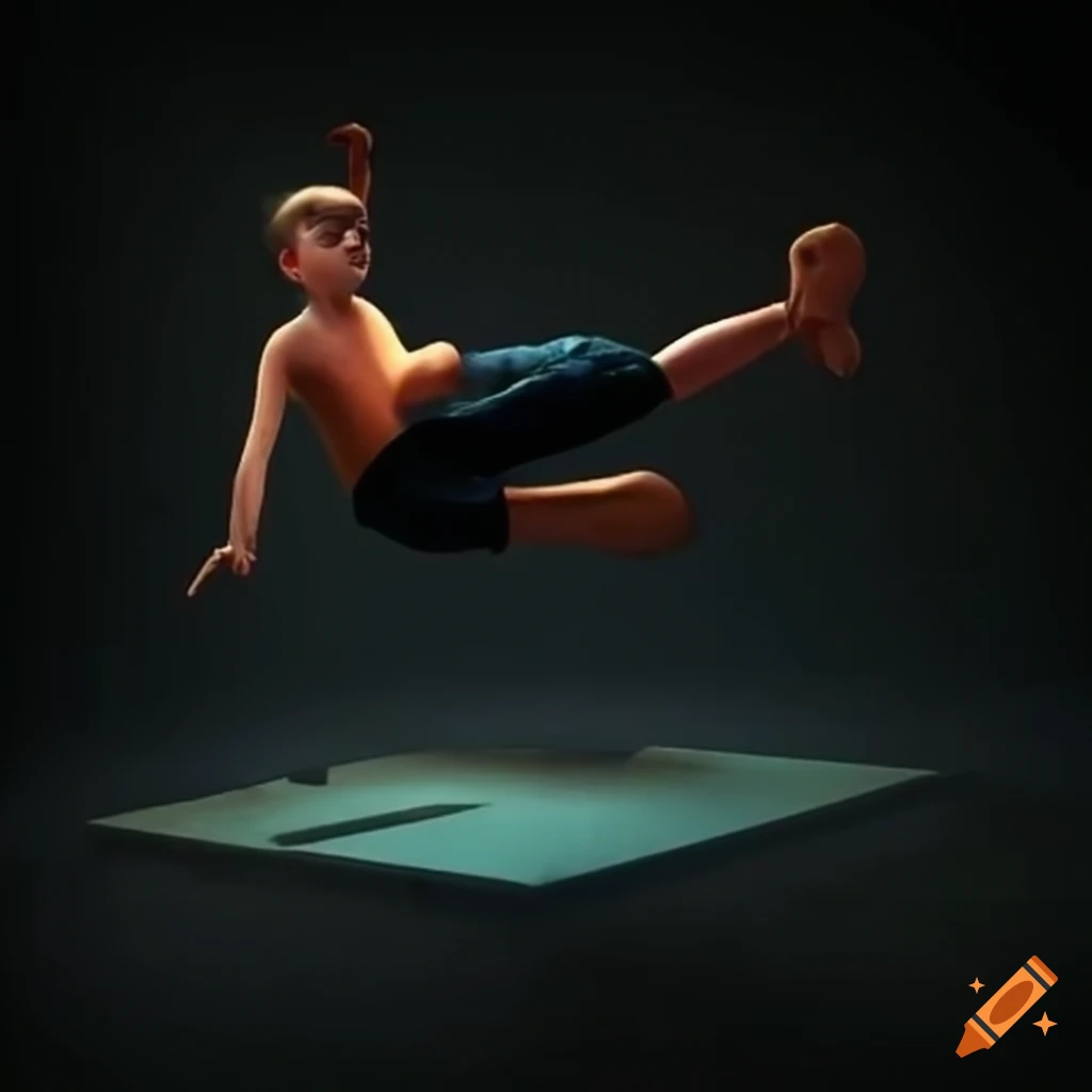 parkour action in an urban setting