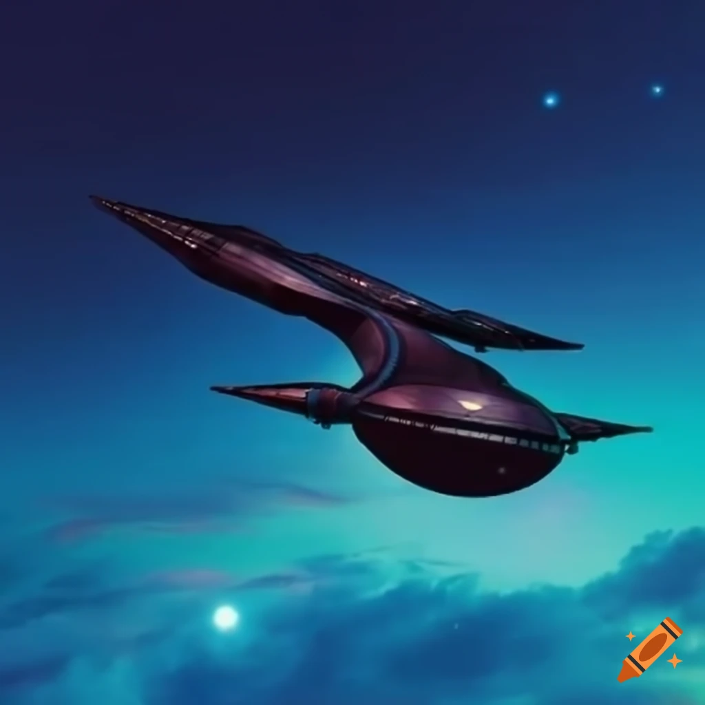 Starship flying in the sky on Craiyon