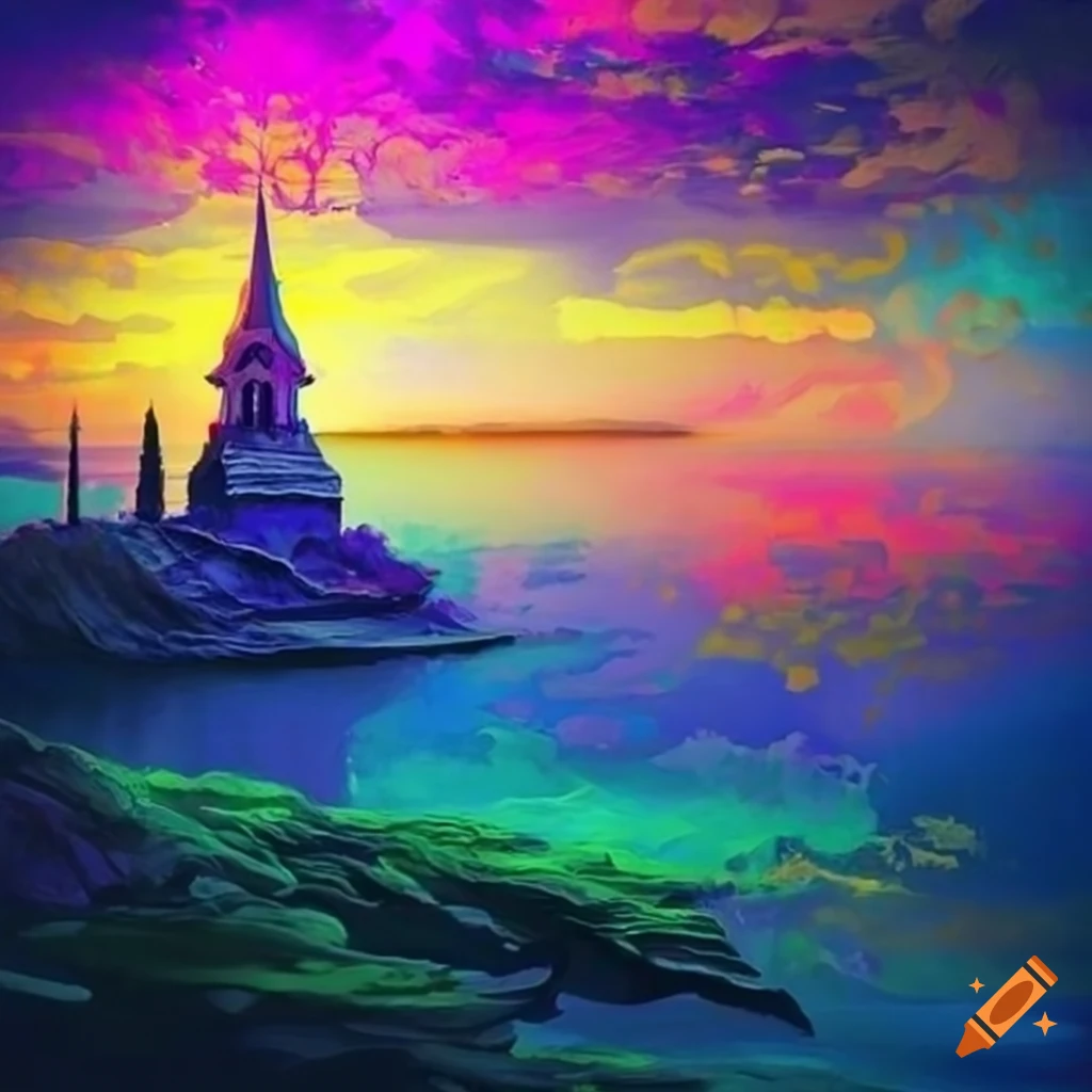 Colorful and mystic landscape