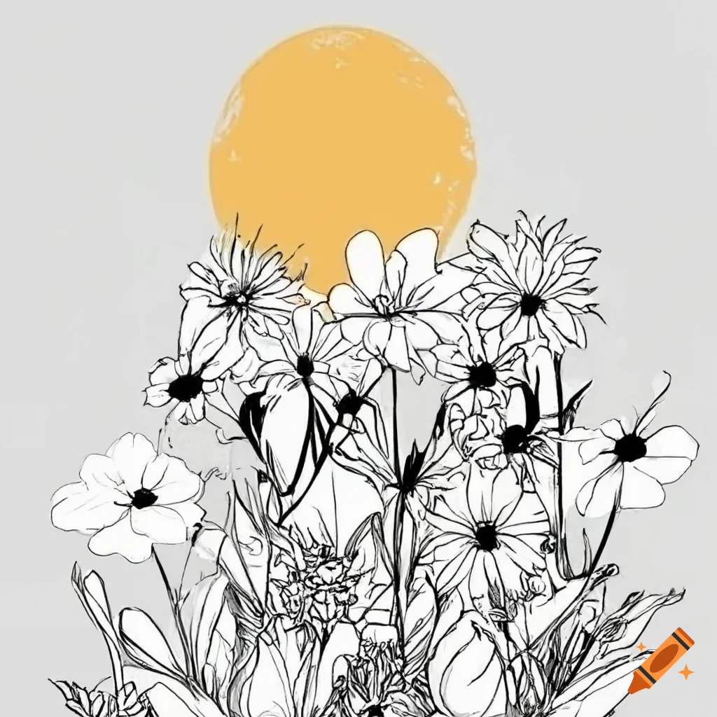 Herb garden drawing black and white | Gallery