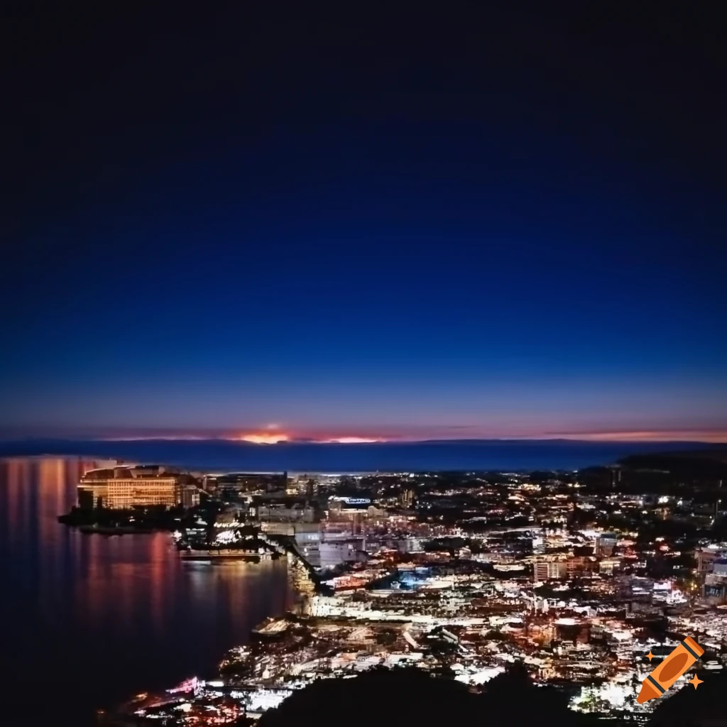 Night View Of Port Moresby Papua New Guinea On Craiyon