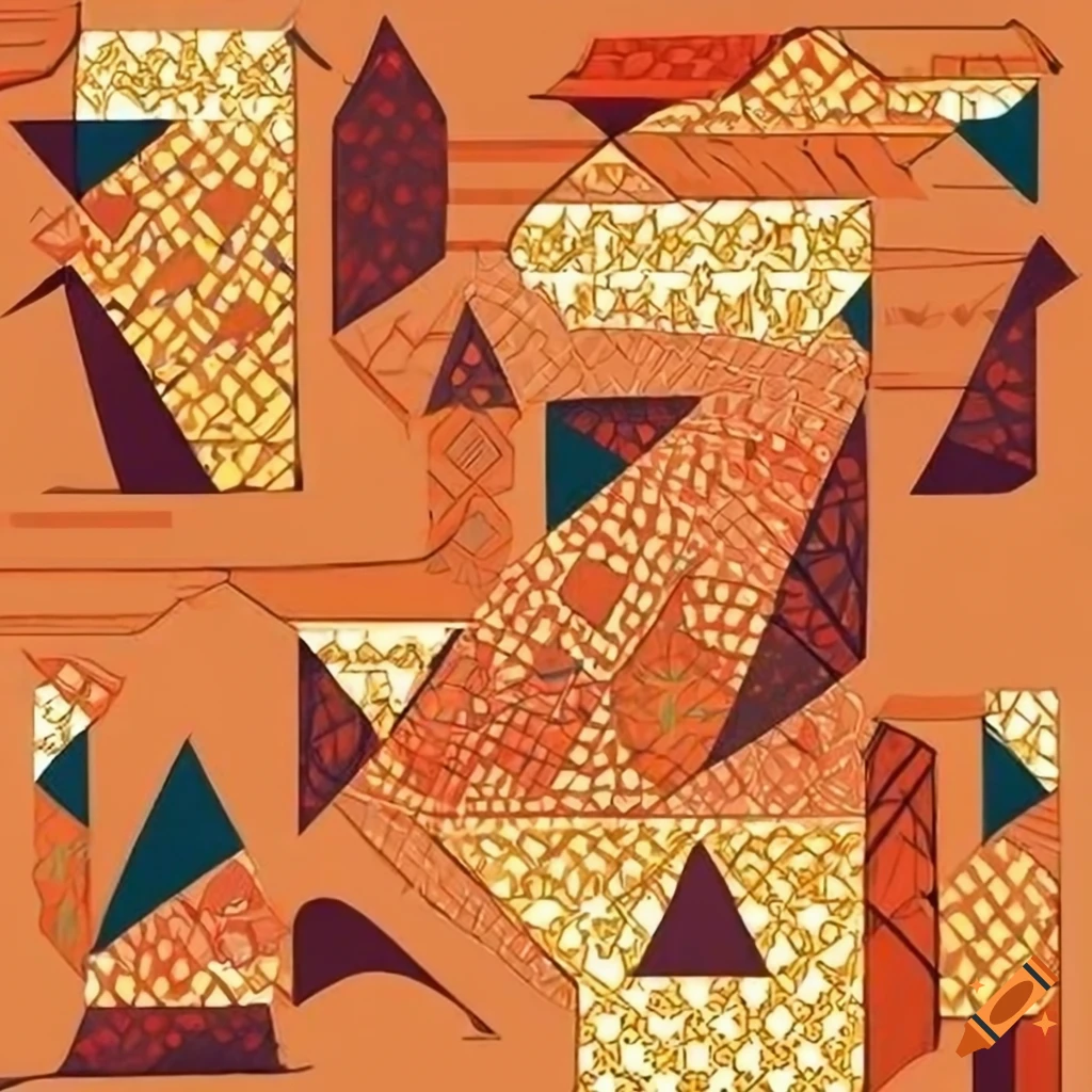 geometric African design wallpaper