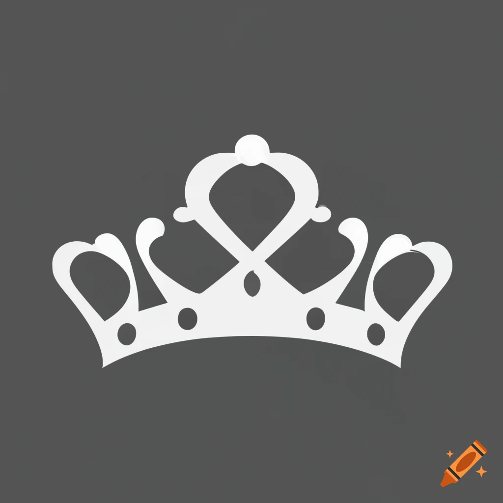 front view of a majestic crown with gems