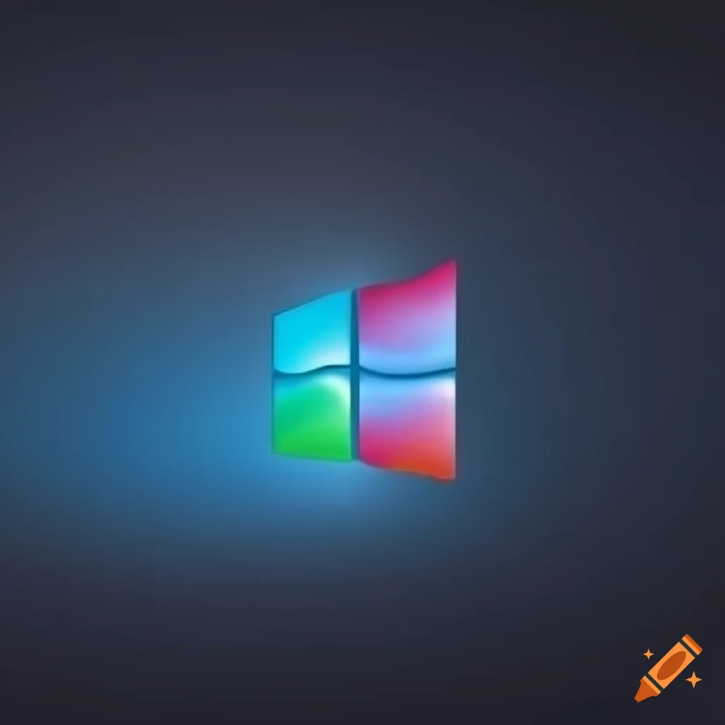 Linux desktop with microsoft windows logo on Craiyon