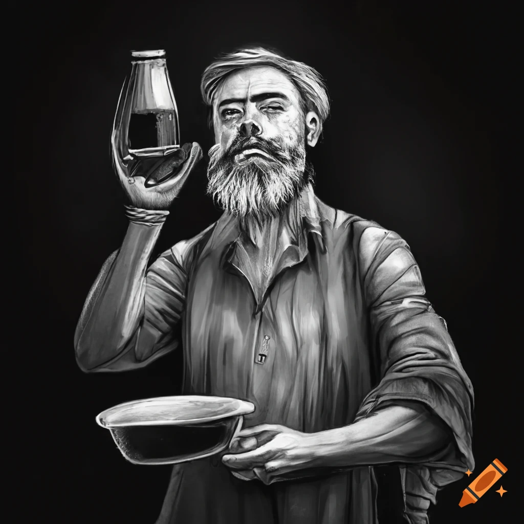 bartender serving root beer