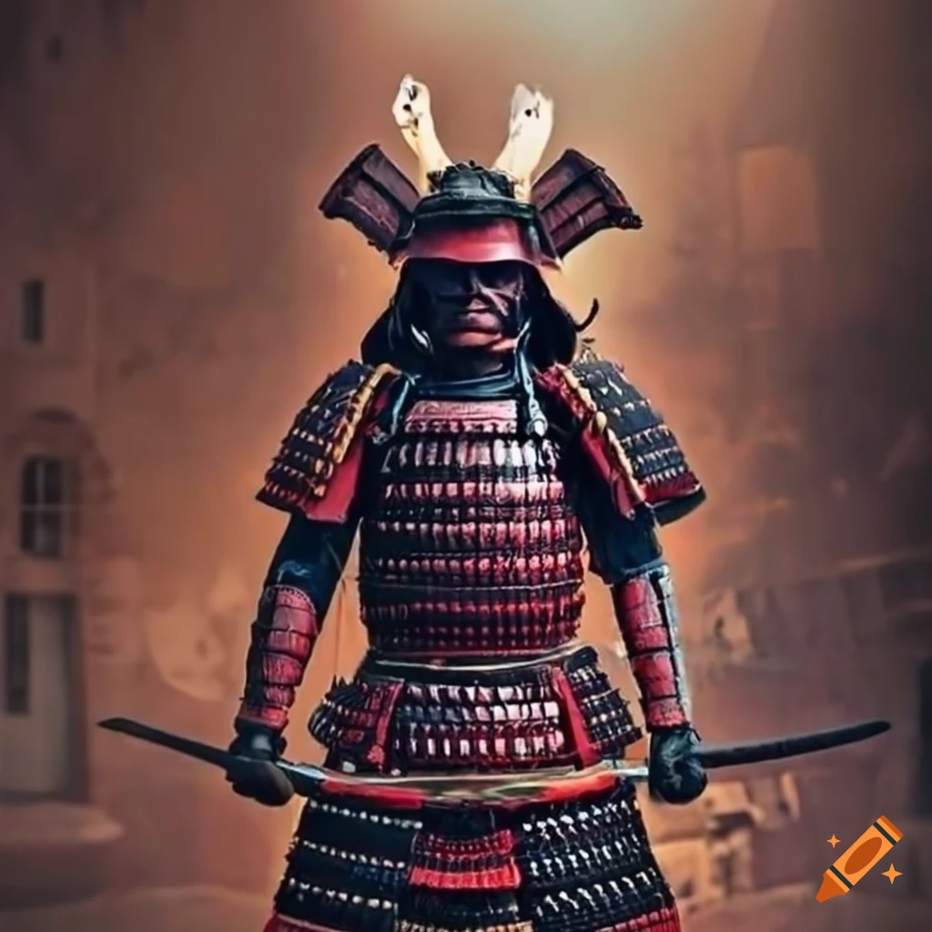 Image of a samurai soldier on Craiyon