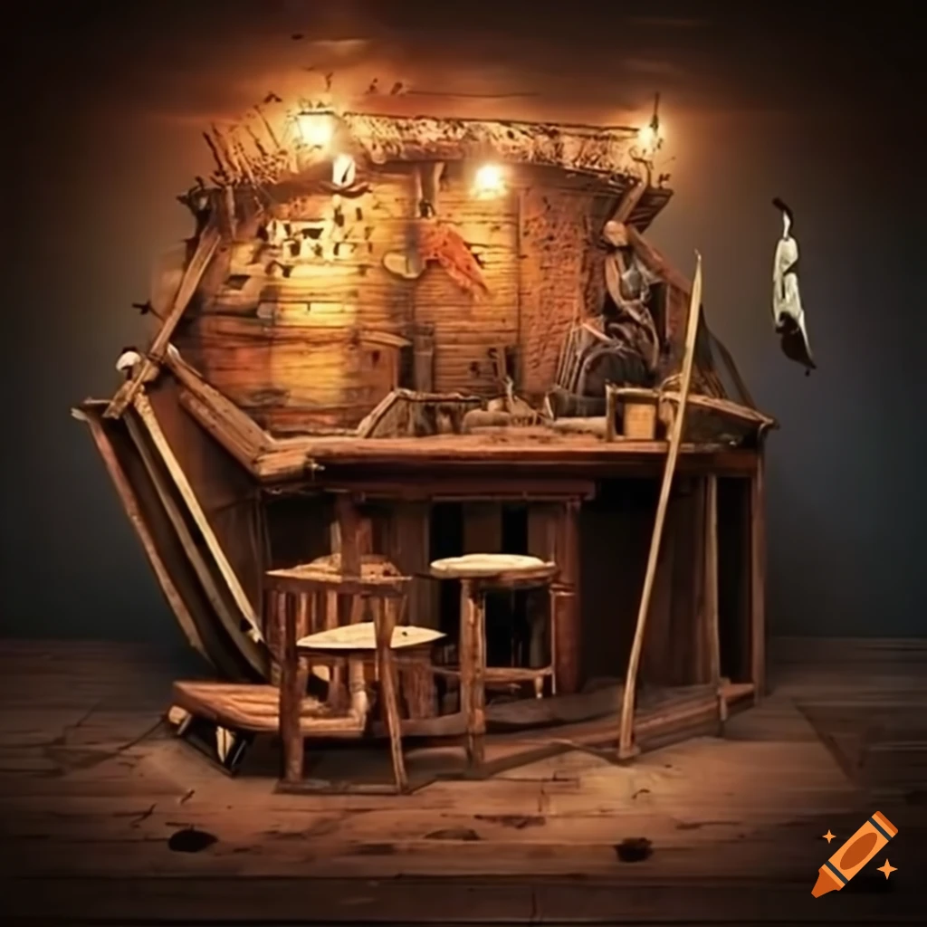 Medieval Pirate Pub Interior Graphic · Creative Fabrica