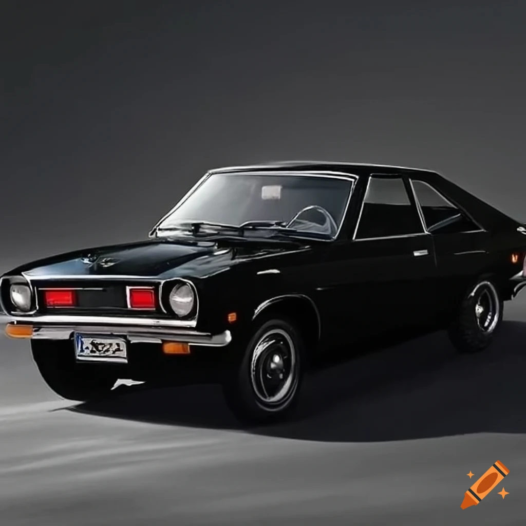 black Datsun F-II parked in a lot