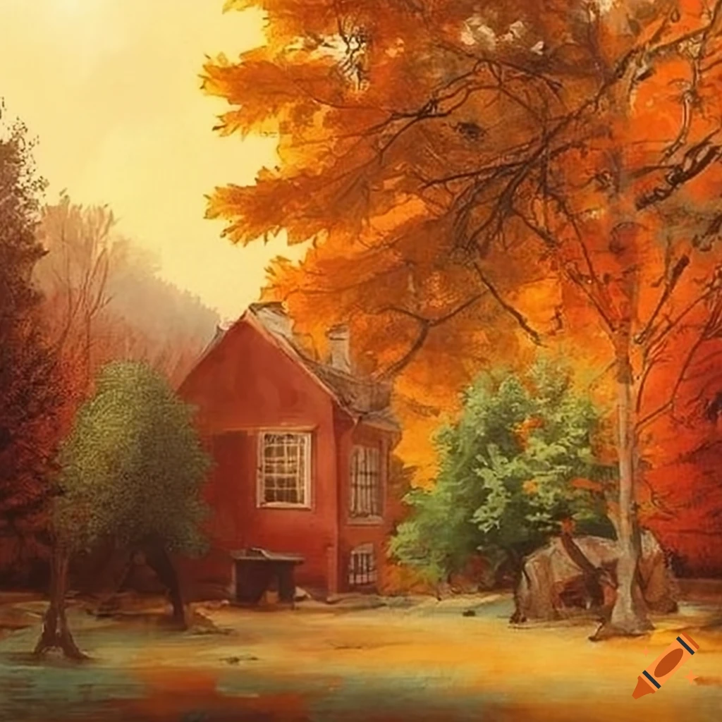 Vintage fallthemed artwork