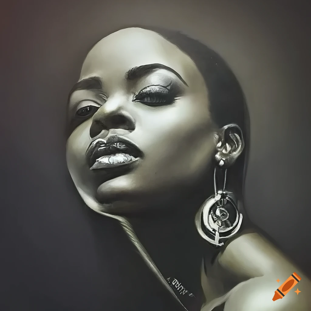 Photograph of a stylish black woman with an extravagant attitude