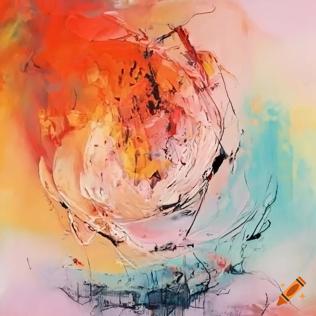 Abstract knife painting inspired by zao wouki and julie mehretu on Craiyon