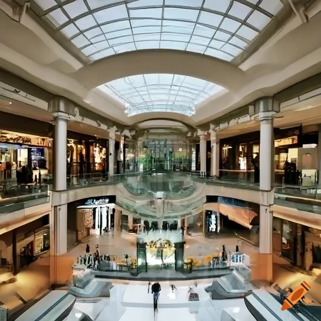 view of the interior of a mall