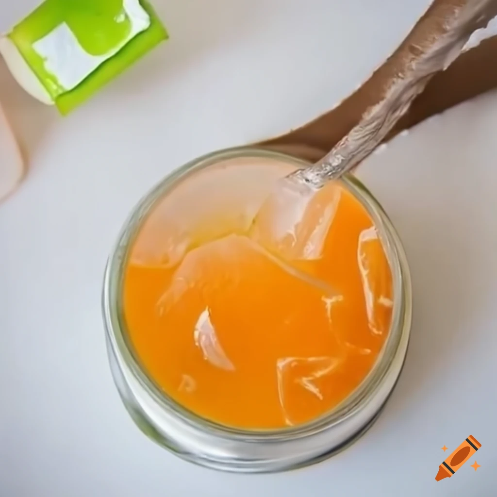 image of orange aloevera gel for healthy skin