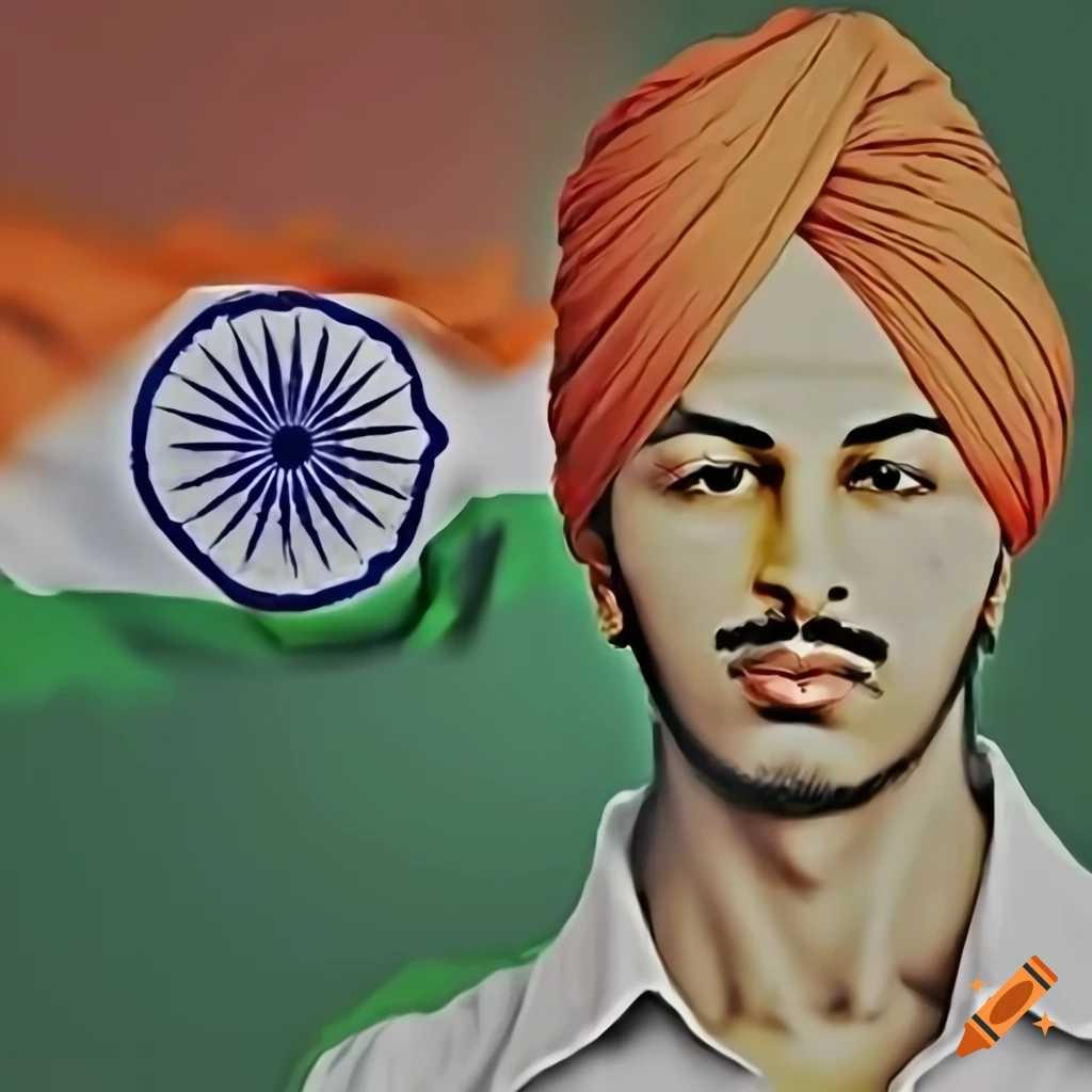 How to draw Bhagat Singh step by step | Bhagat Singh portrait Sketch | Bhagat  Singh Face drawing - YouTube