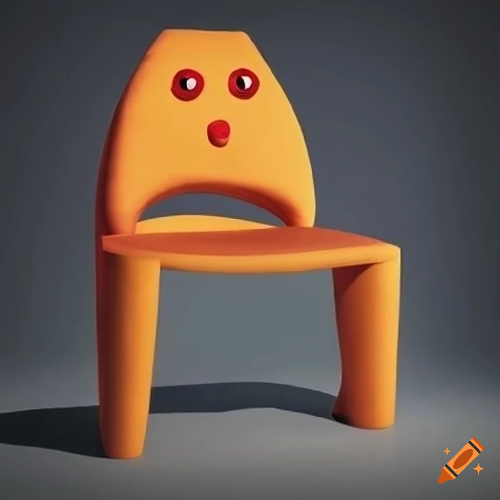 artwork of a monster sitting on a chair