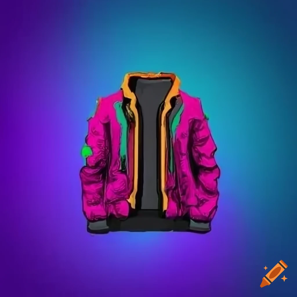 Cool 2d jacket artwork on Craiyon