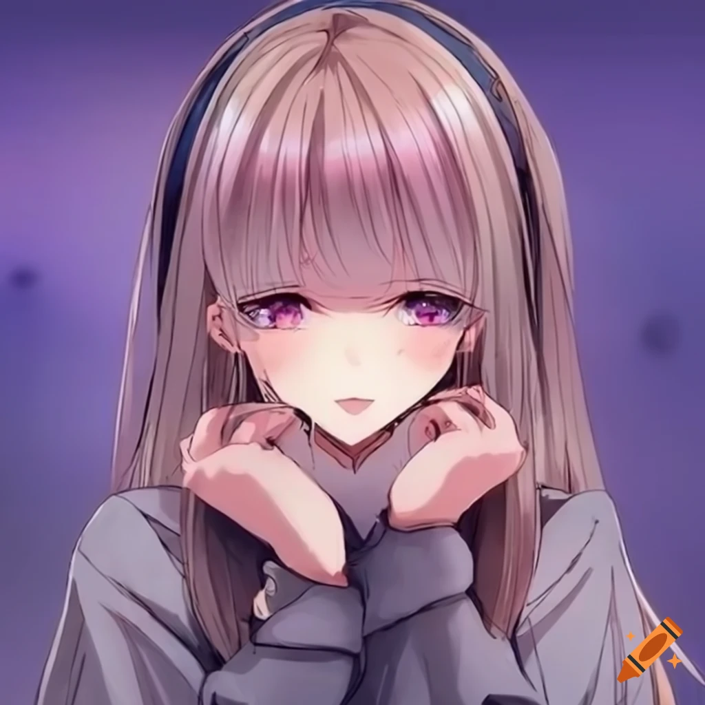 Anime illustration of a girl with a sad expression