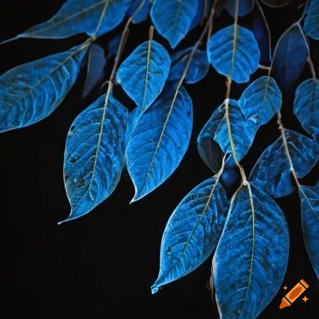 Bluecyan Leaves Background HD Wallpaper Graphic by ItalianvintagDesigns ·  Creative Fabrica