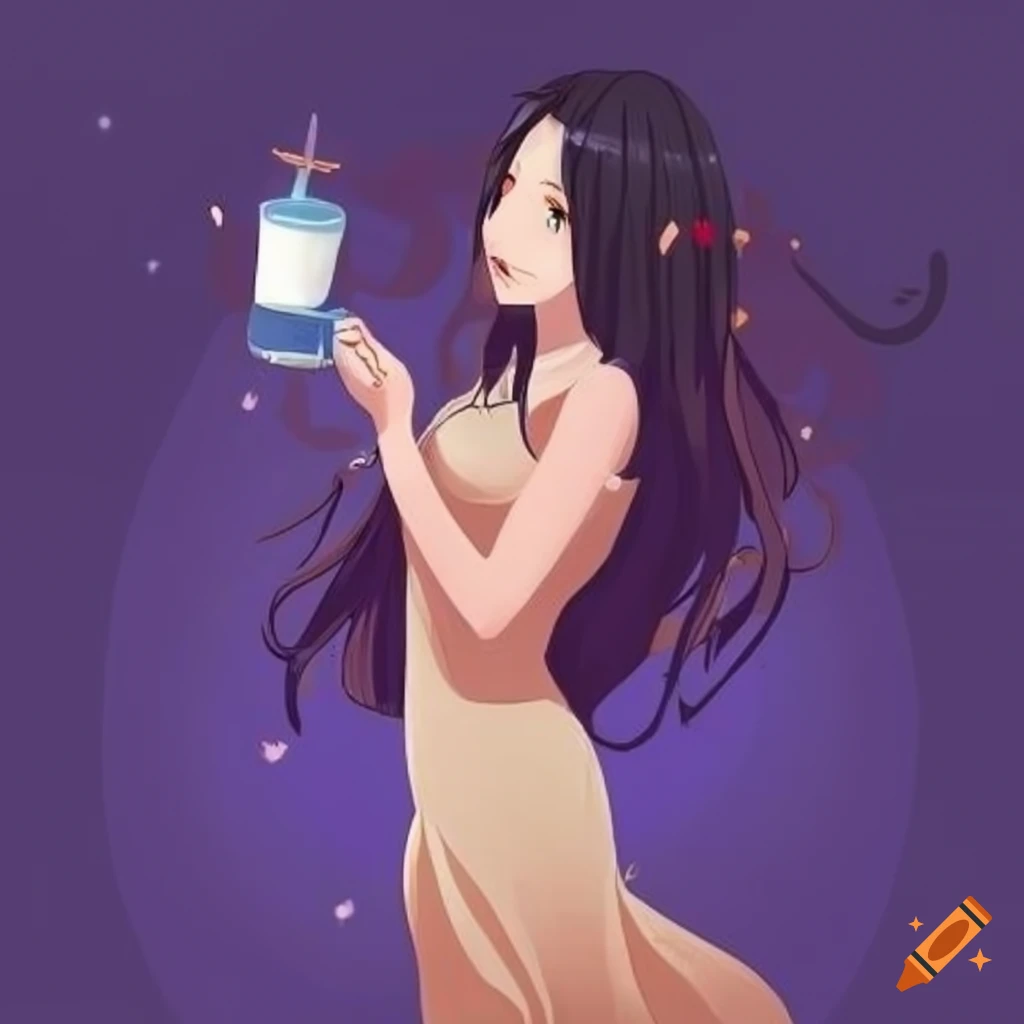 woman enjoying milk and honey
