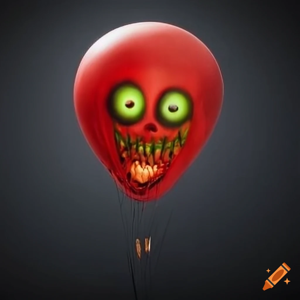 Creepy balloon image on Craiyon