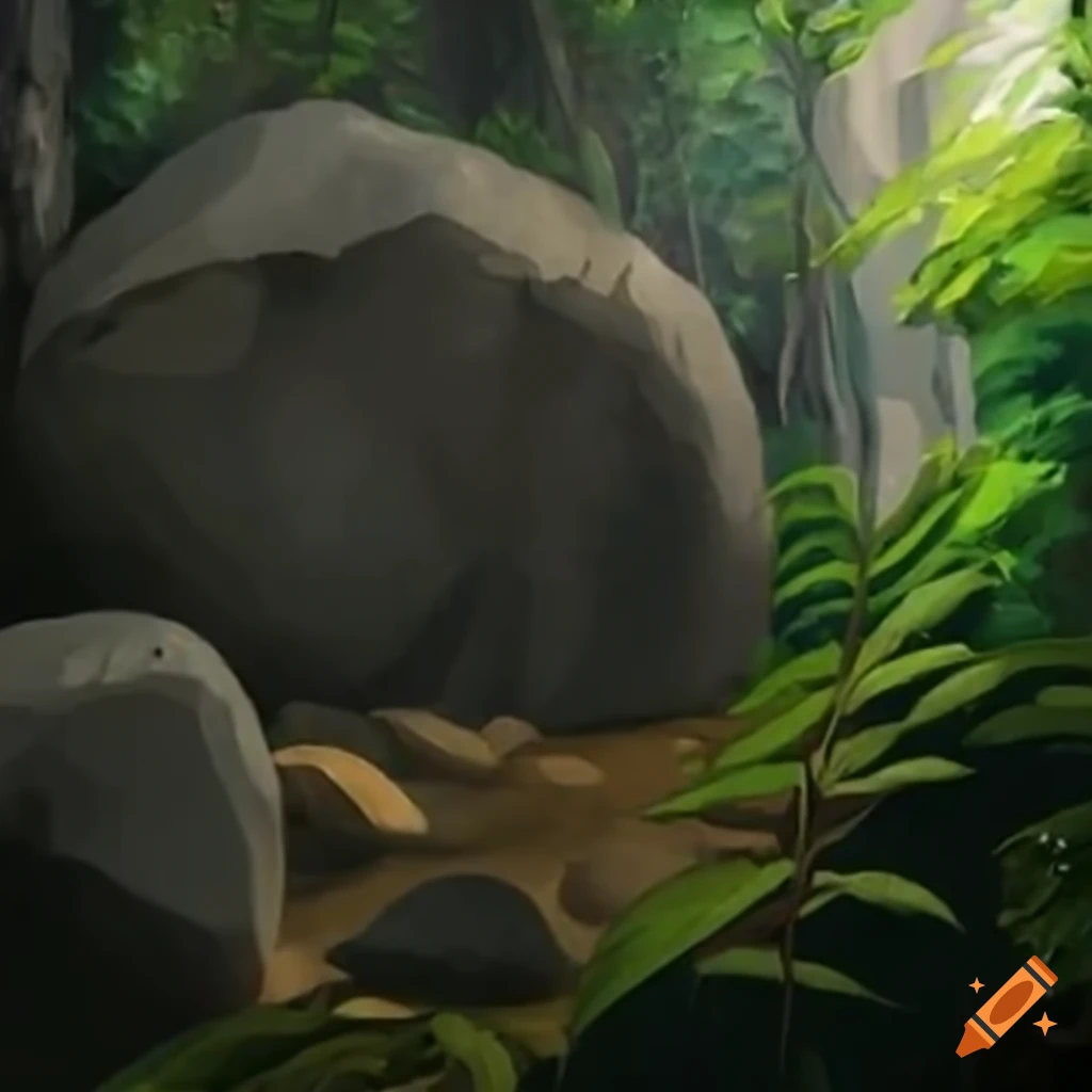 image-of-a-large-gray-rock-in-the-jungle