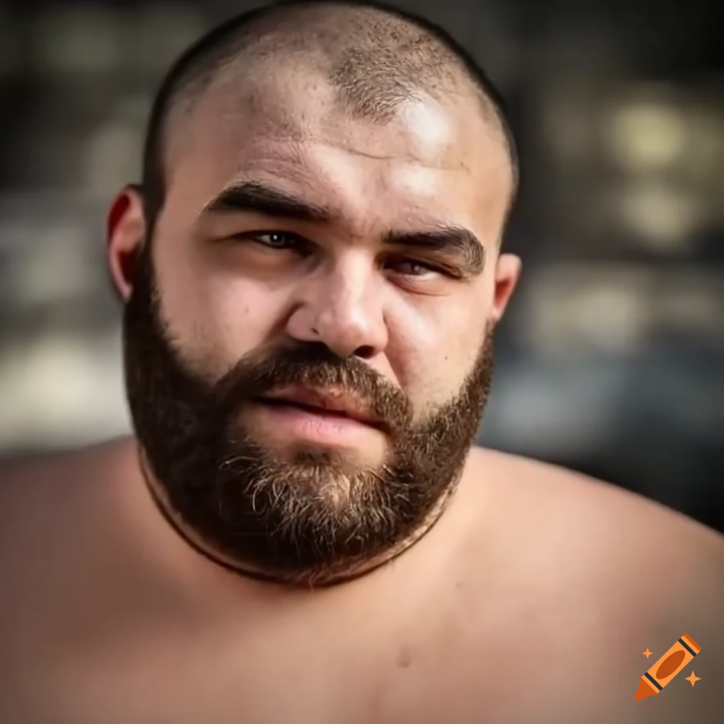 Comparison Of A Bearded Greek Wrestler Before And After Shaving On Craiyon