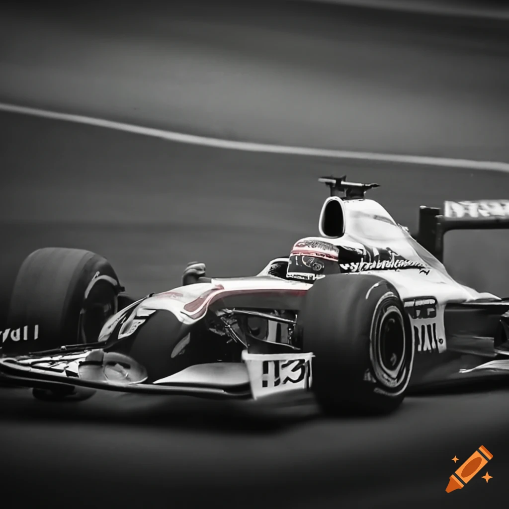 F1 race car crashing on the track