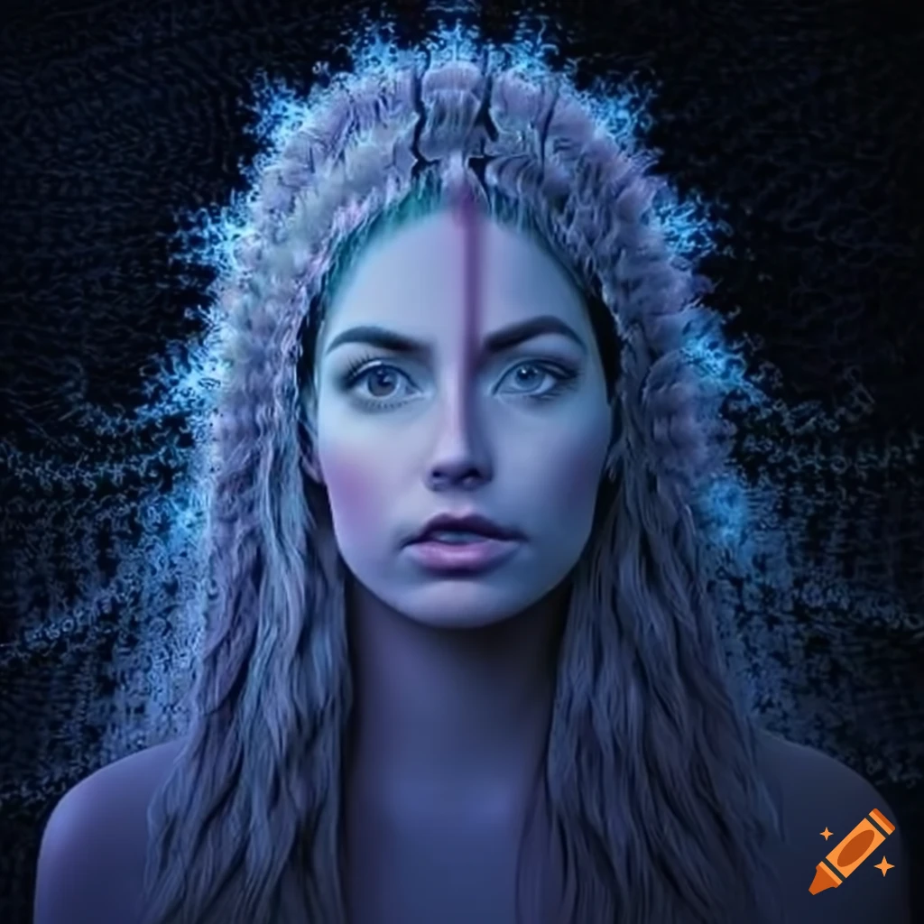 Fractal pattern hair style
