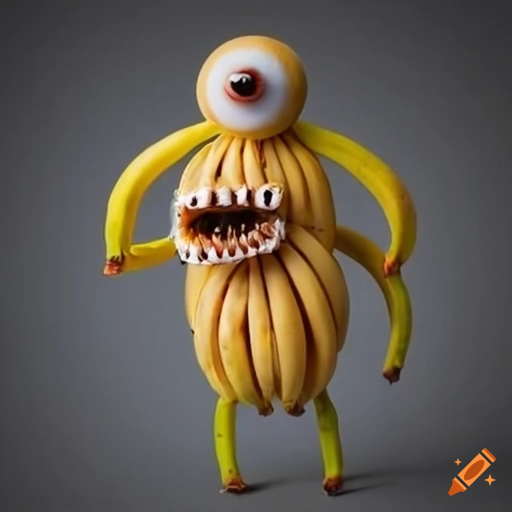 monster made of bananas