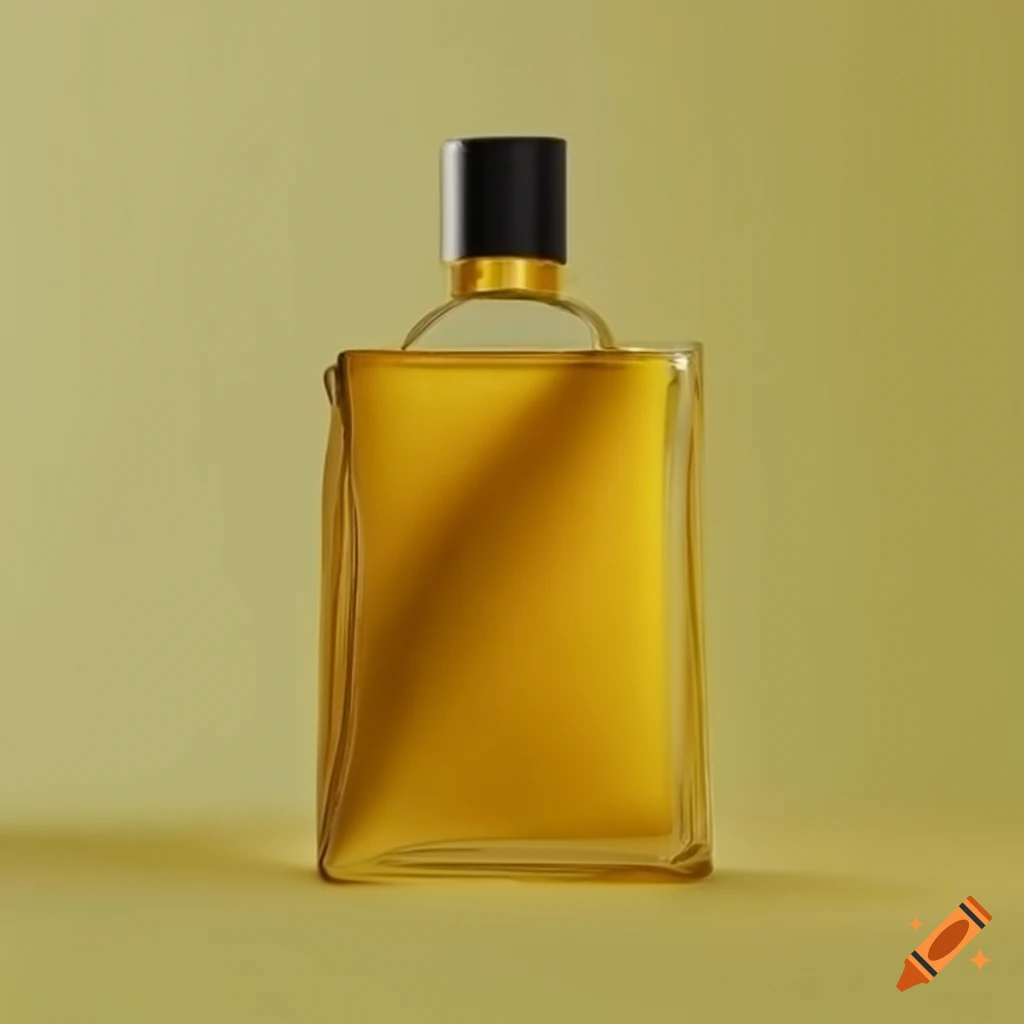 yellow Jacquemus parfum bottle in the shape of a handbag