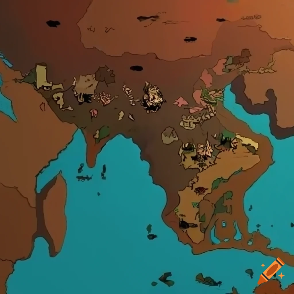 fictional-flat-map-of-the-world-on-craiyon