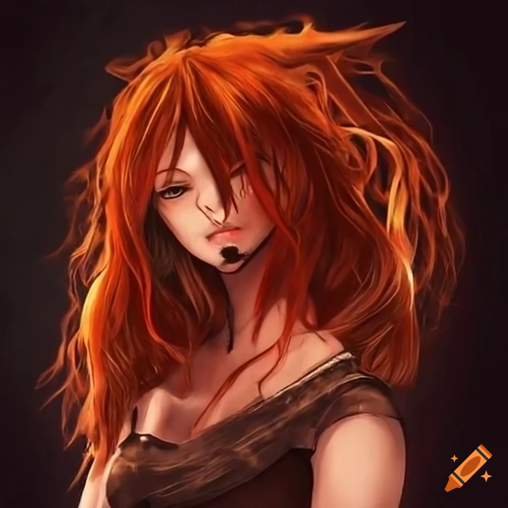 Hair on fire on Craiyon