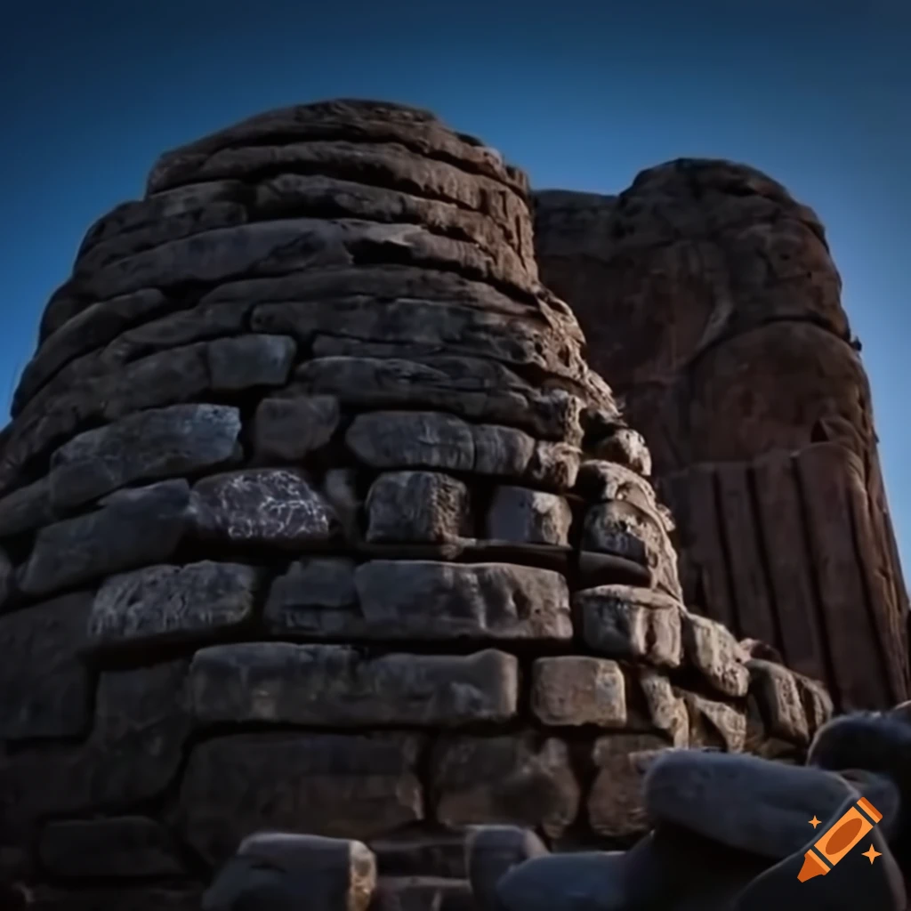 virtual reality game featuring Nuraghi structures