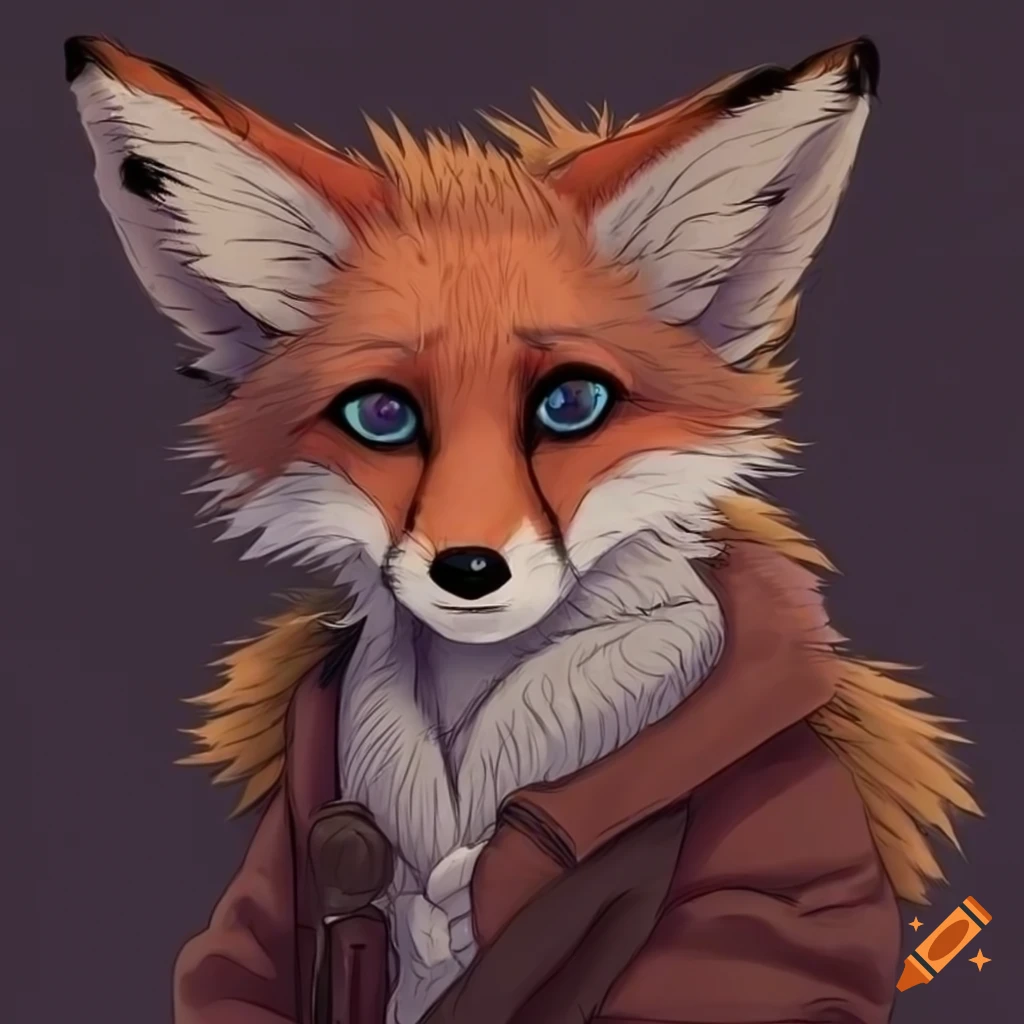 art of a fox fursona character
